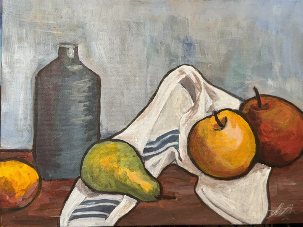 Yield, acrylic on canvas board, by Shannon Huffman Polson