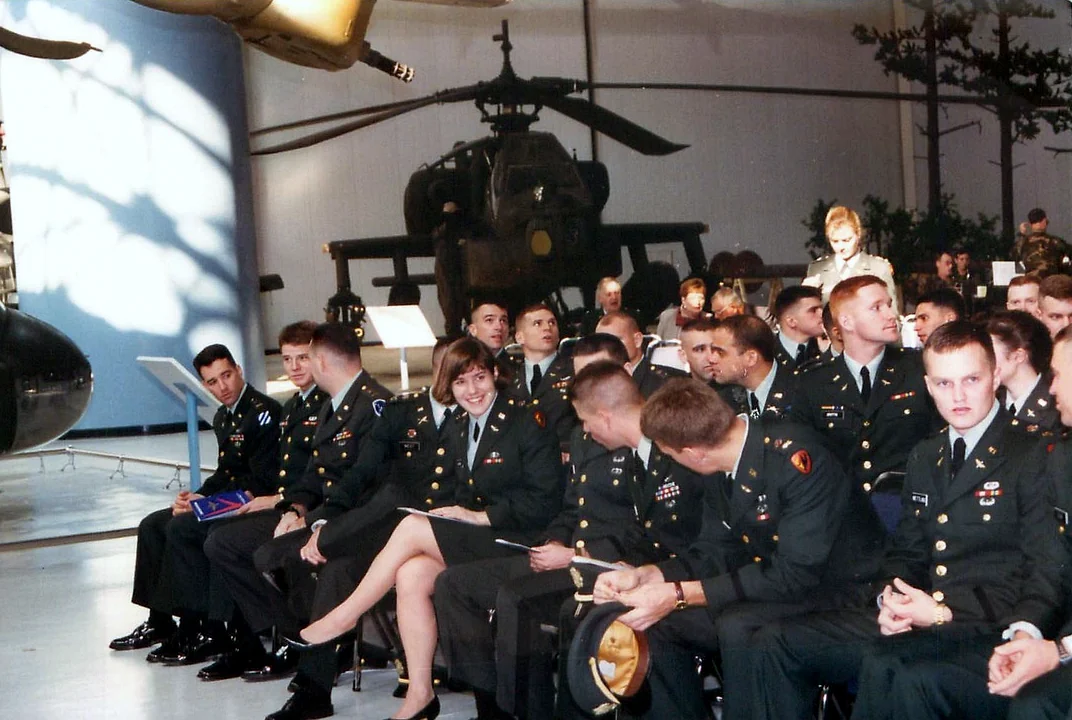 Shannon Huffman Polson: u.S. Army flight school graduation, 1994