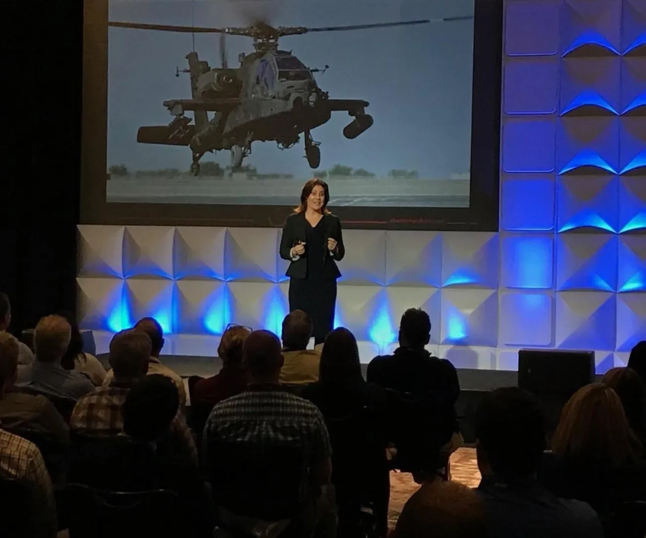 Keynote to a full ballroom